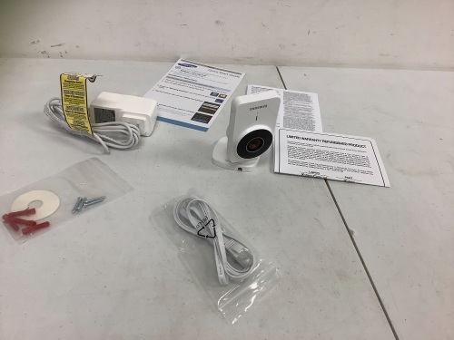 Samsung SmartCam, Refurbished, Powers Up, E-Commerce Return, Sold as is - Lot 604Y