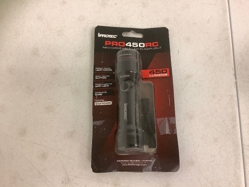 iProtec Rechargeable LED Flashlight, E-Commerce Return, Sold as is - Lot 715