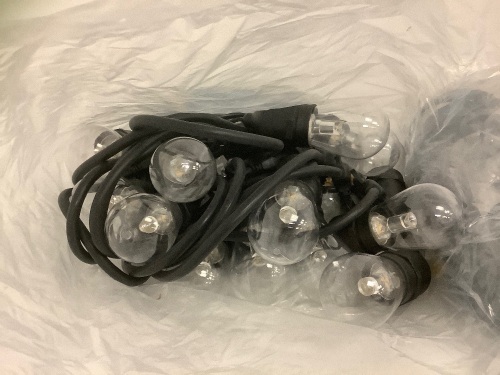 48ft LED Outdoor String Lights, Appears New, Sold as is - Lot 725
