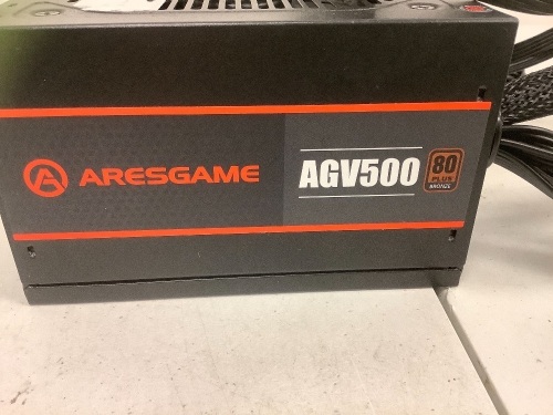 Power Supply 500W 80 Plus Bronze Certified PSU, E-Commerce Return, Sold as is - Lot 752Y