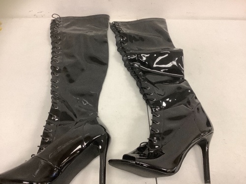 Onlymaker Lace Up Stiletto Boots, 12, E-Commerce Return, Sold as is - Lot 772Y