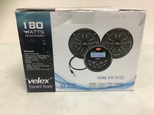 Marine Bluetooth Media Player, E-Commerce Return, Sold as is - Lot 786Y