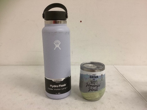 Hydro Flask and Wine Tumbler, E-Commerce Return, Sold as is - Lot 804