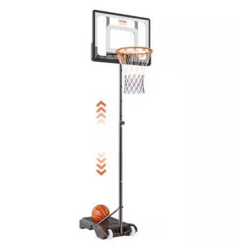 VEVOR Basketball Hoop and Goal 5 to 7 ft. Adjustable Height - Lot 109JF