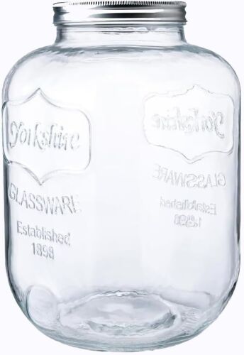 2 Gallon Glass Mason Jar, 2 Pack - Lot 453