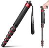 Manbily Carbon Fiber Camera Monopod with Walking Stick Handle, Max Load 40lbs - Thumbnail 1