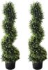 39" Artificial Topiary Sprial Trees, Set of 2 - Thumbnail 1