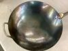 Craft Wok Traditional Hand Hammered Carbon Steel Wok with Wooden and Steel Helper Handle - Thumbnail 3