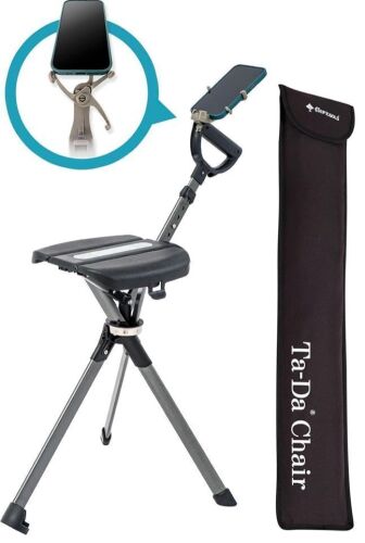 STEP2GOLD Ta-Da Chair Series 2 PRO Folding Walking Stick with Seat - Lot 724JF