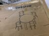 Swegrow Kids Table and 4 Chairs Set - Thumbnail 3