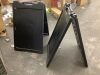 Lot of (2) A-Frame Sidewalk Sign Holder - Thumbnail 1
