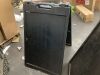 Lot of (2) A-Frame Sidewalk Sign Holder - Thumbnail 2