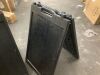 Lot of (2) A-Frame Sidewalk Sign Holder - Thumbnail 3