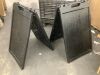 Lot of (2) A-Frame Sidewalk Sign Holder - Thumbnail 5