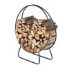 24 in. Heavy-Duty Round Firewood Rack - Thumbnail 1