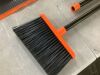 Lobby Broom with Dustpan, Black/Orange - Thumbnail 4