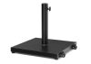 40 lbs. Outdoor Weighted Cement Patio Umbrella Base with Wheels in Black - Thumbnail 1