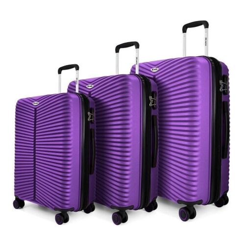 New York XPress 3 PC Hardside Expandable Luggage with Spinner Wheels, 20" 24" 28" - Lot 122JF