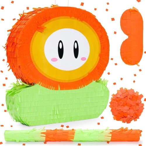 Video Game Themed Flower Pinata - Lot 412JF