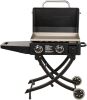 Pit Boss Gas Griddle, 2 Burner with Folding Legs, Black - Scratched Top - Thumbnail 1
