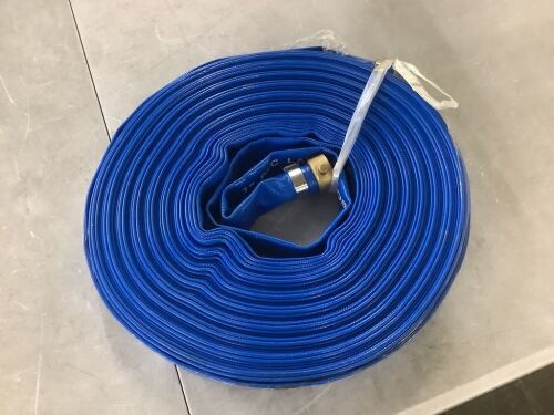 1" PVC Lay Flat Hose, 100' - Lot 716JF