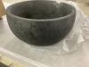 Charcoal Black Cement Bowl Planter - Thumbnail 2