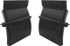 Quarter Fenders for Semi Truck 24" x 24" Black Poly Mud Guards with Tube Brackets & Mounting Hardware Kit - Thumbnail 1