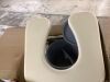 Guardian Padded Drop Arm Commode - Rip in Seat - Thumbnail 3