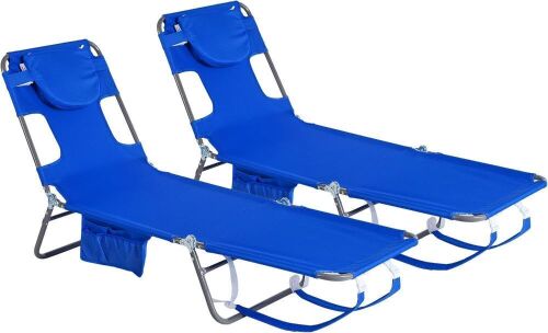 SUNNYFEEL Backpack Beach Lounge Chair, 2 Pack - Lot 170
