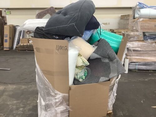 Pallet of Rugs, Pillowcases, Cushions & Etc - Uninspected - Lot 402JF