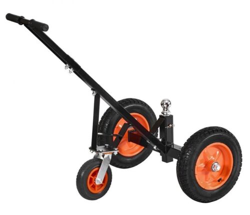 Carbon Steel Trailer Mover with 2 inch Ball, 14 inch Pneumatic Tires, 1000lbs Tongue Weight Capacity - Lot 83JF