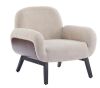CHRISTOPHER KNIGHT HOME Gina Modern Khaki Fabric Upholstered Accent Chair with Round Arms and Solid Wood Legs - Thumbnail 1