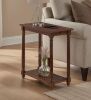 Convenience Concepts French Country Regent 23.75 in. W Espresso Rectangle Wood End Table with Pull-Out Shelf - Thumbnail 1