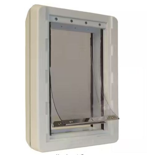 Ideal Pet Products 9.75 in. x 17 in. Large Ruff Weather Frame with Dual Flaps Dog and Pet Door - Lot 404JF