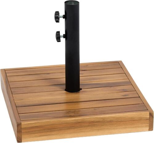Outsunny 42 lbs. Heavy Duty Square Patio Umbrella Base with Holder for 1.25"/1.5" Poles - Lot 309JF