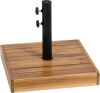 Outsunny 42 lbs. Heavy Duty Square Patio Umbrella Base with Holder for 1.25"/1.5" Poles - Thumbnail 1
