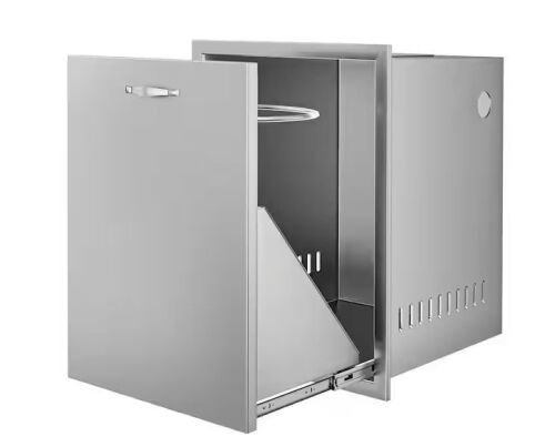 VEVOR 16 in. W x 22 in. H x 16 in. D Outdoor Kitchen Propane Tank Drawer Stainless Steel - Lot 319JF