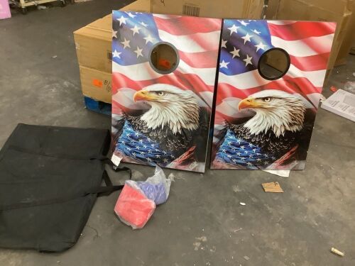 USA Cornhole Board Set - Damage on Back of 1 Board - Lot 320JF