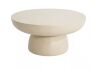 CHRISTOPHER KNIGHT HOME Abram Modern Patio White Round Concrete Outdoor Coffee Table - Thumbnail 1