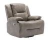 Merax Gray 360° Swivel and Rocking Home Theater Recliner Manual Recliner Chair with LED Light Strip - Thumbnail 1