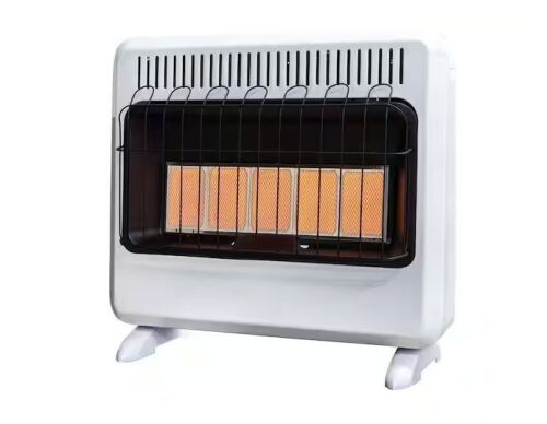 Mr. Heater 20,000 BTU Vent Free Radiant Natural Gas or Propane Dual Fuel Space Heater - No Instructions or Mounting Hardware - Lot 337JF