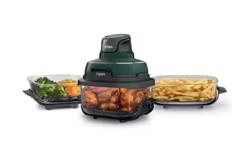 NINJA Crispi 4 Qt. Portable Glass Air Fryer - Lot 340JF