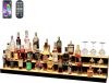 Acrylic 60 Inch 3 Tier Detachable LED Lighted Liquor Bottle Display Shelf with Remote Control - Thumbnail 1