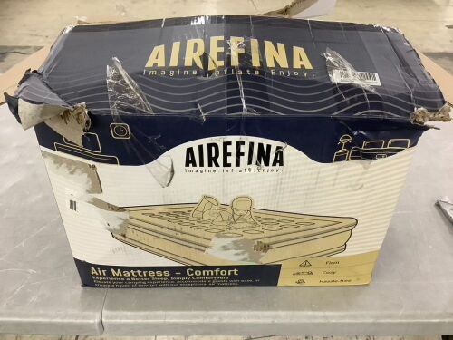 Airefina Air Mattress Queen with Built in Pump - Lot 361
