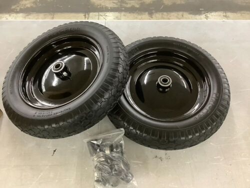 Wheelbarrow Flat Free Tires, 2 Pack - Lot 661