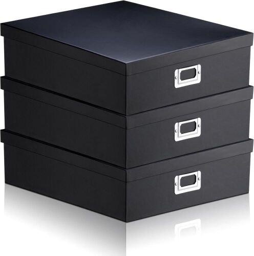 Scrapbook Storage Box 14.75 x 13 x 3.75 Inch, 3 Pack - Lot 683