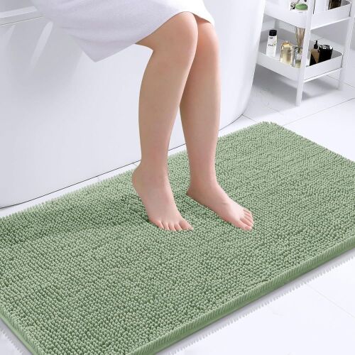 Lot of (2) Extra Soft Absorbent Chenille Bath Rug, 40" x 24" - Lot 590