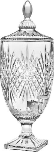 Godinger Iced Beverage Dispenser, Dublin Crystal Collection - 1 Gallon - Lot 575