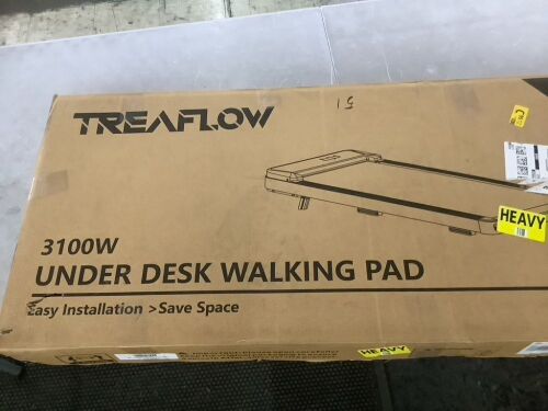 Treaflow Under Desk Walking Pad - No Remote - Lot 583