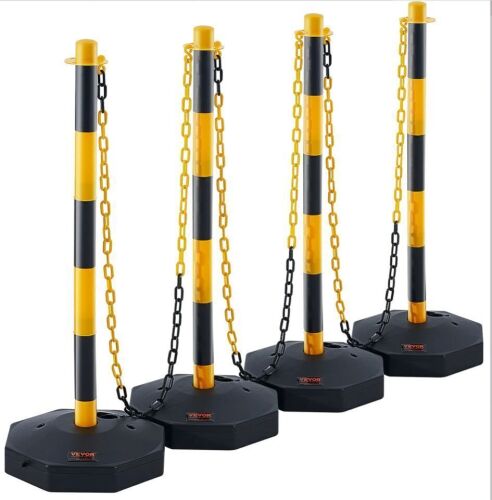VEVOR Adjustable Traffic Delineator Post Cones, 4 Pack - Lot 474